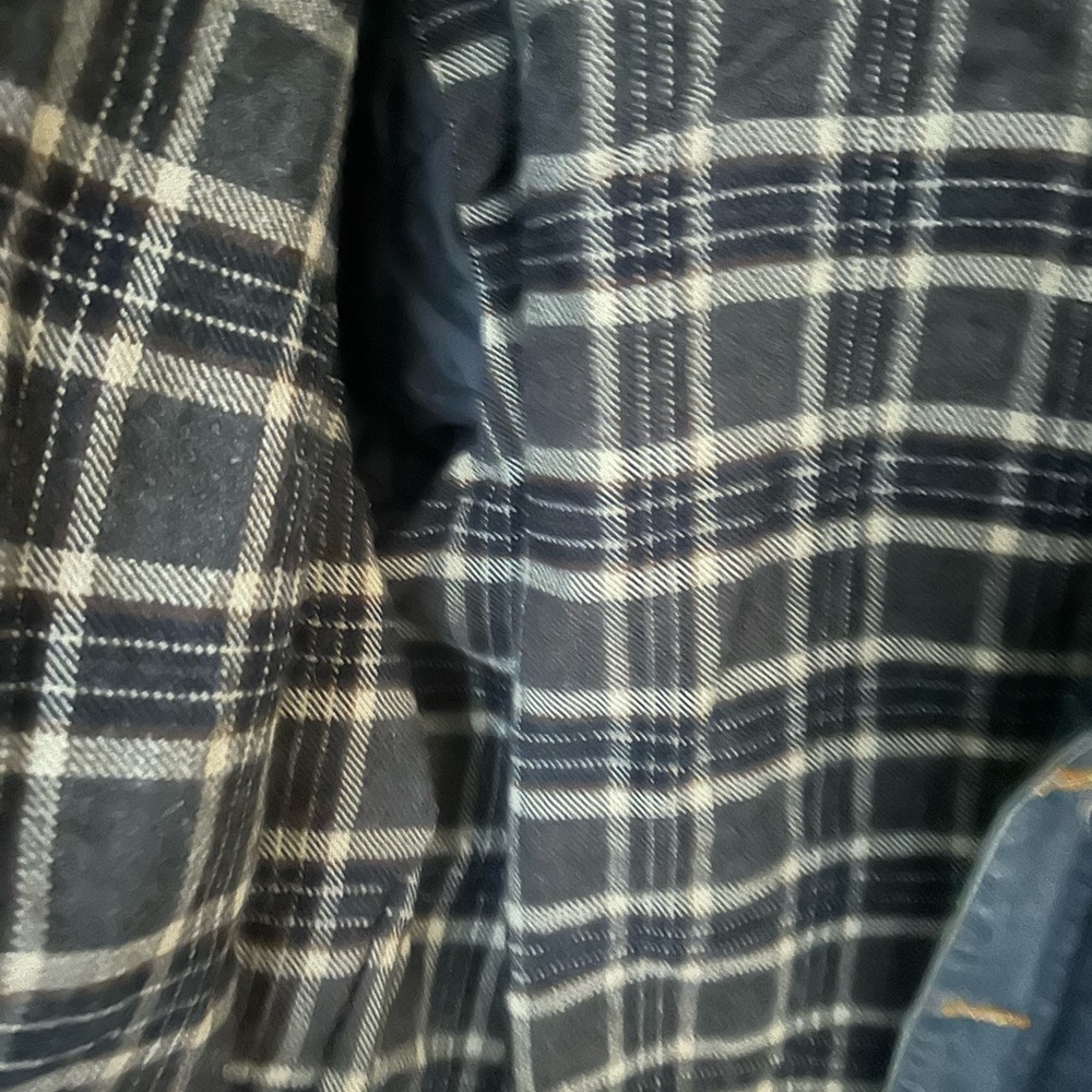 Wrangler Blue Denim Jacket with Brown Corduroy Collar - Picture 4 of 5